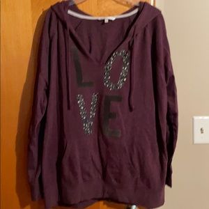 VS V-neck hoodie